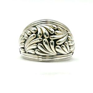 Lagos Sterling Silver Flora Dome Ring Size 7